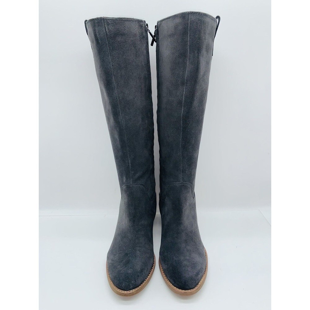 Aqua College Women's Natalya Waterproof Knee High Boots Dark Grey Suede US 11M - Picture 3 of 10